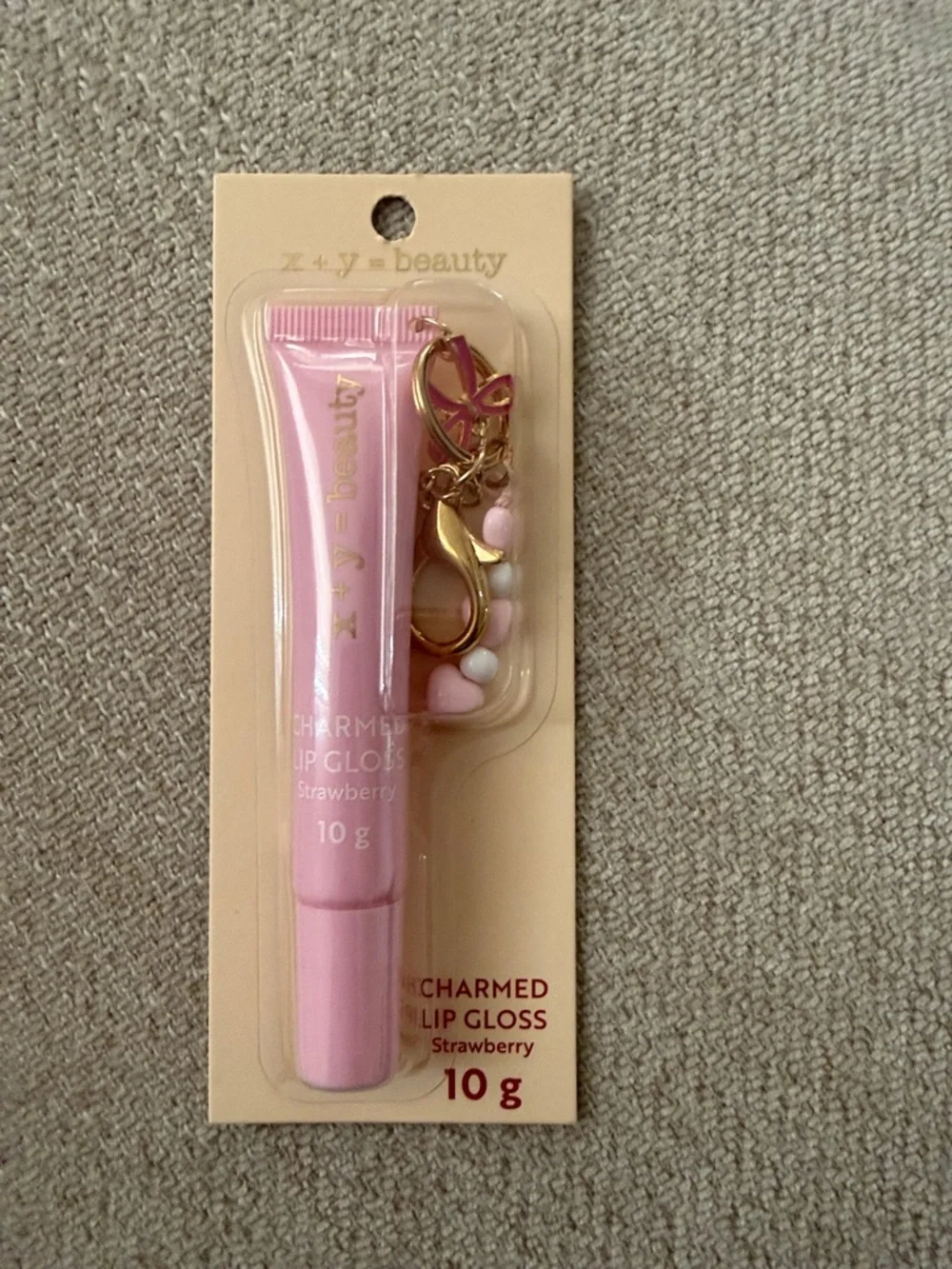 Charmed Strawberry Lip Gloss – Pink